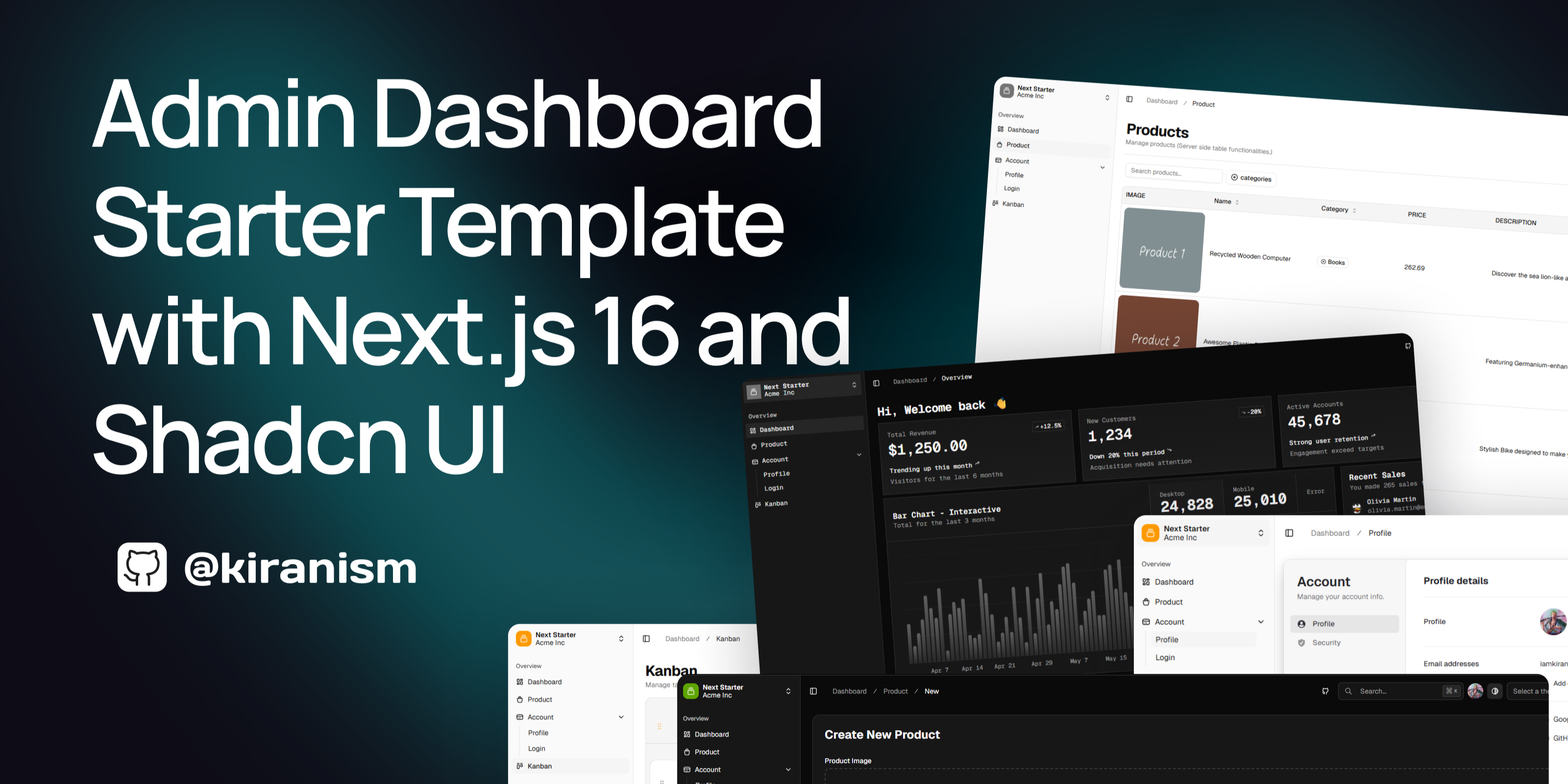 Shadcn Dashboard Cover